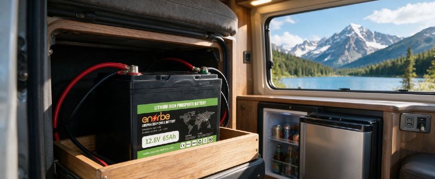Enerbe 65Ah LiFePO4 Golf Cart Battery - Extended Range and Fast Charging for Resort Fleets