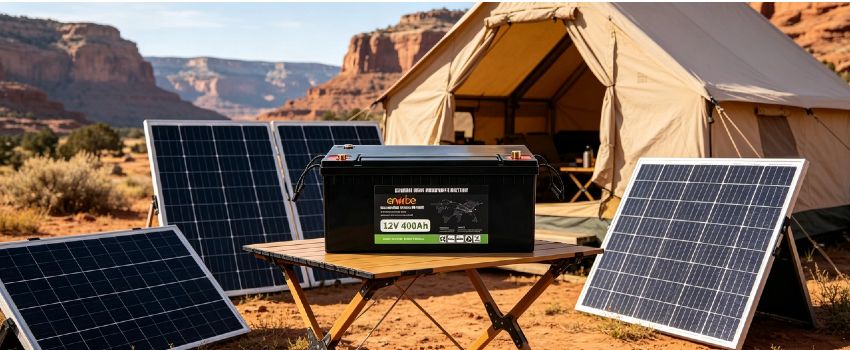 12V 400Ah LiFePO4 Deep Cycle Battery | Enerbe interstate battery near me. 4000+ deep cycles, built-in smart BMS. Local stock available, fast delivery. Ideal for solar, RV & marine use.
