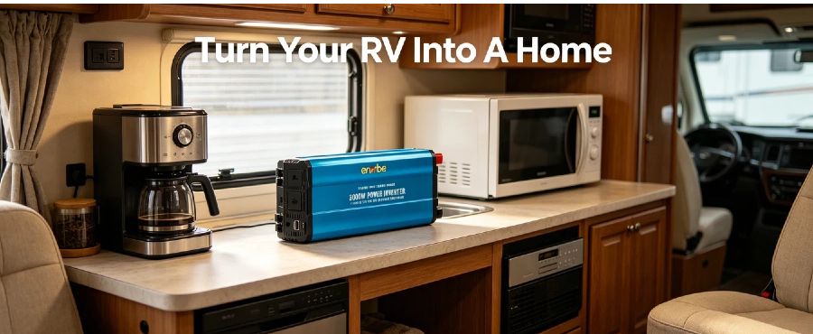 3000W 12V to 240V Pure Sine Wave Power Inverter | Enerbe Power Inverter & DC to AC inverter. Stable pure sine wave output, built-in smart protection. Ideal for home backup, RV, camping & off-grid power supply.