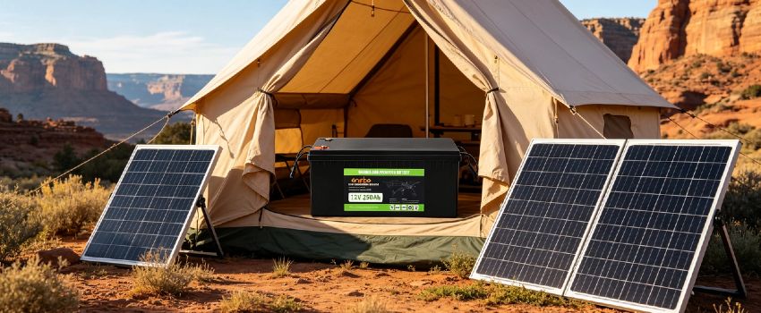 Enerbe 12V 250Ah LiFePO4 Deep Cycle Battery - Reliable deep cycle marine battery. Upgrade your boat in minutes, CE/UL certified. 3x longer life, no acid leakage, fast shipping.