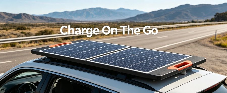 100W Foldable Solar Panel | Enerbe solar installers near me & solar power solutions. High efficiency, lightweight foldable design, easy setup. Ideal for camping, RVs & home backup power.