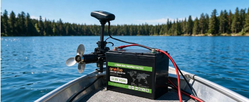 Enerbe 65Ah Lithium RV House Battery Upgrade - Maintenance-Free Power for Camper Lighting and Water Pumps