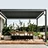 Modern Metal Windproof Louver Sunshade Canopy Electric Flip Gazebo