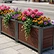 Flower Troughs and Aluminum Plate Flower Bed Fences