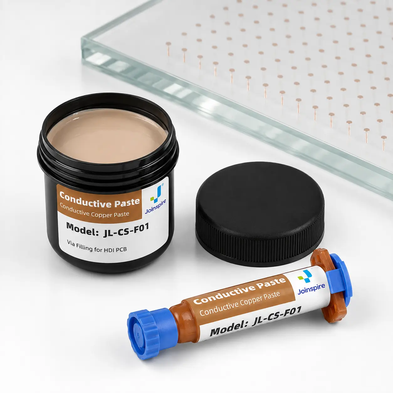 JL-CS-F01 conductive copper paste for HDI PCB via filling