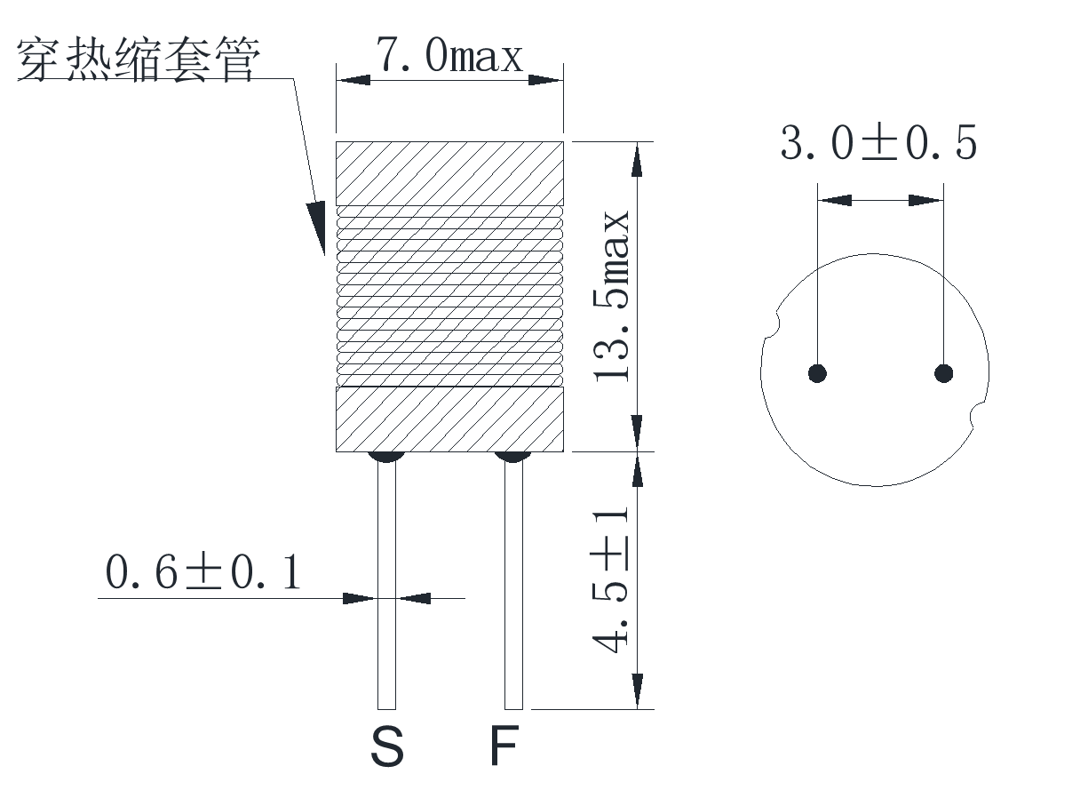 Vertical Through-Hole Power Inductor Winding inductor Special Inductor for Buzzer Alarm