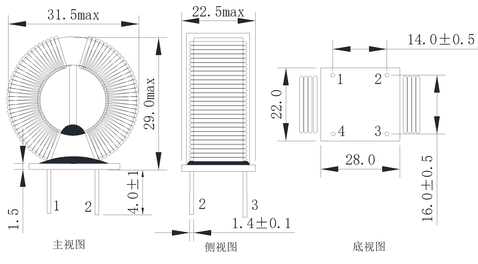 Common mode differential mode custom filter power supply high-frequency