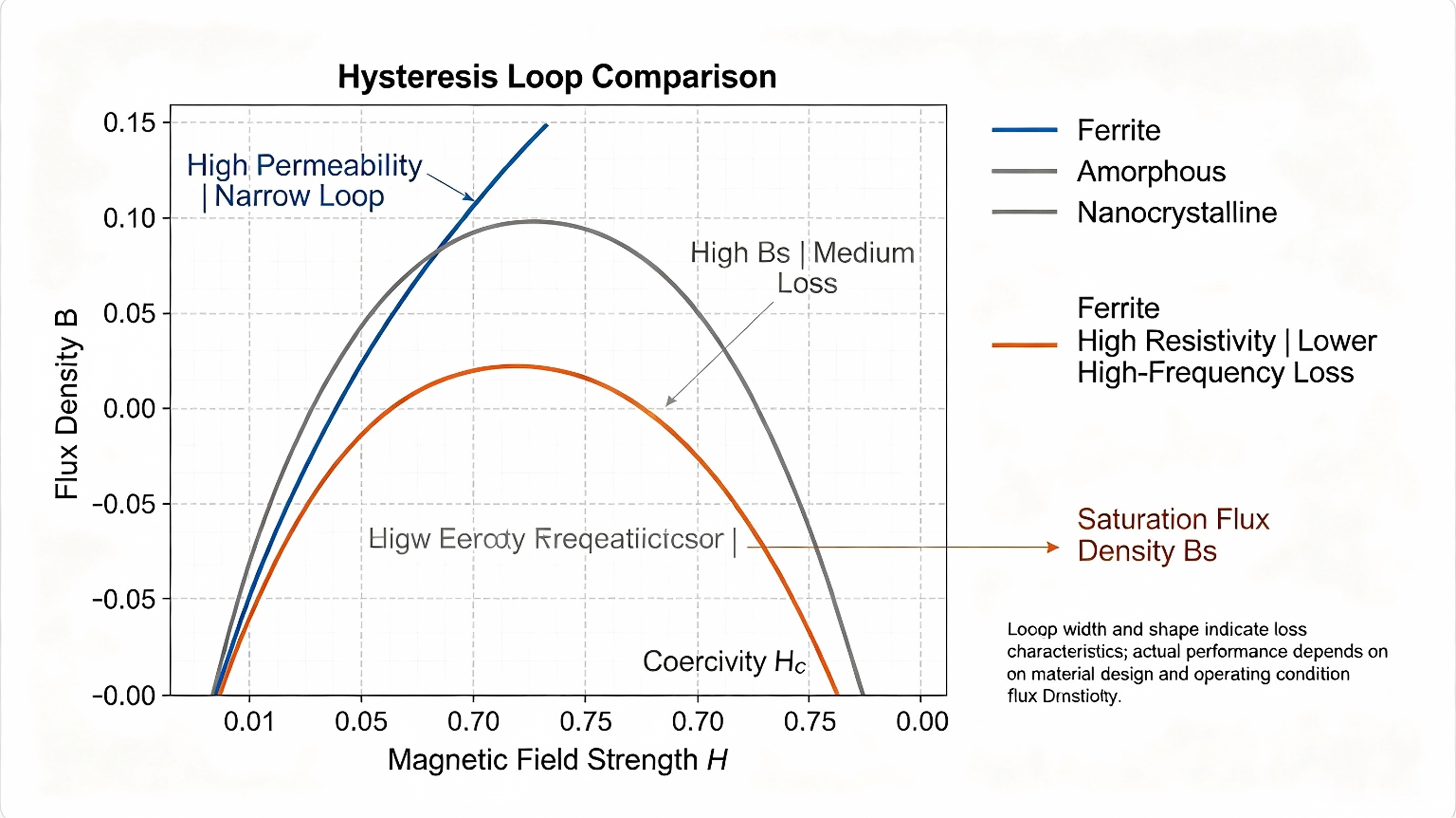 Nanocrystals, amorphous materials, ferrites: How to choose the magnetic core materials for high-frequency transformers?