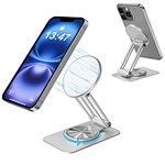 Adjustable Foldable Flexible Aluminium Alloy Magnetic Mount Waterproof Lightweight Phone Stand 0-360 Adjustable Angle for All