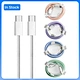 Nylon Braided PD60W Fast Charging Type C Data Cable Tangle-Free 3A for Huawei Computers