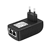 POE Injector 48V 0.5A Power Supply Over Ethernet Adapter with Plug-In Connection for 802.3af CCTV Security Camera