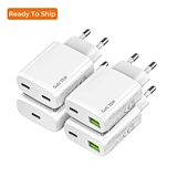 PD 3.0 Fast Charger 35W GaN USB C & a Port OTP Protected Multi-Device Charging Station