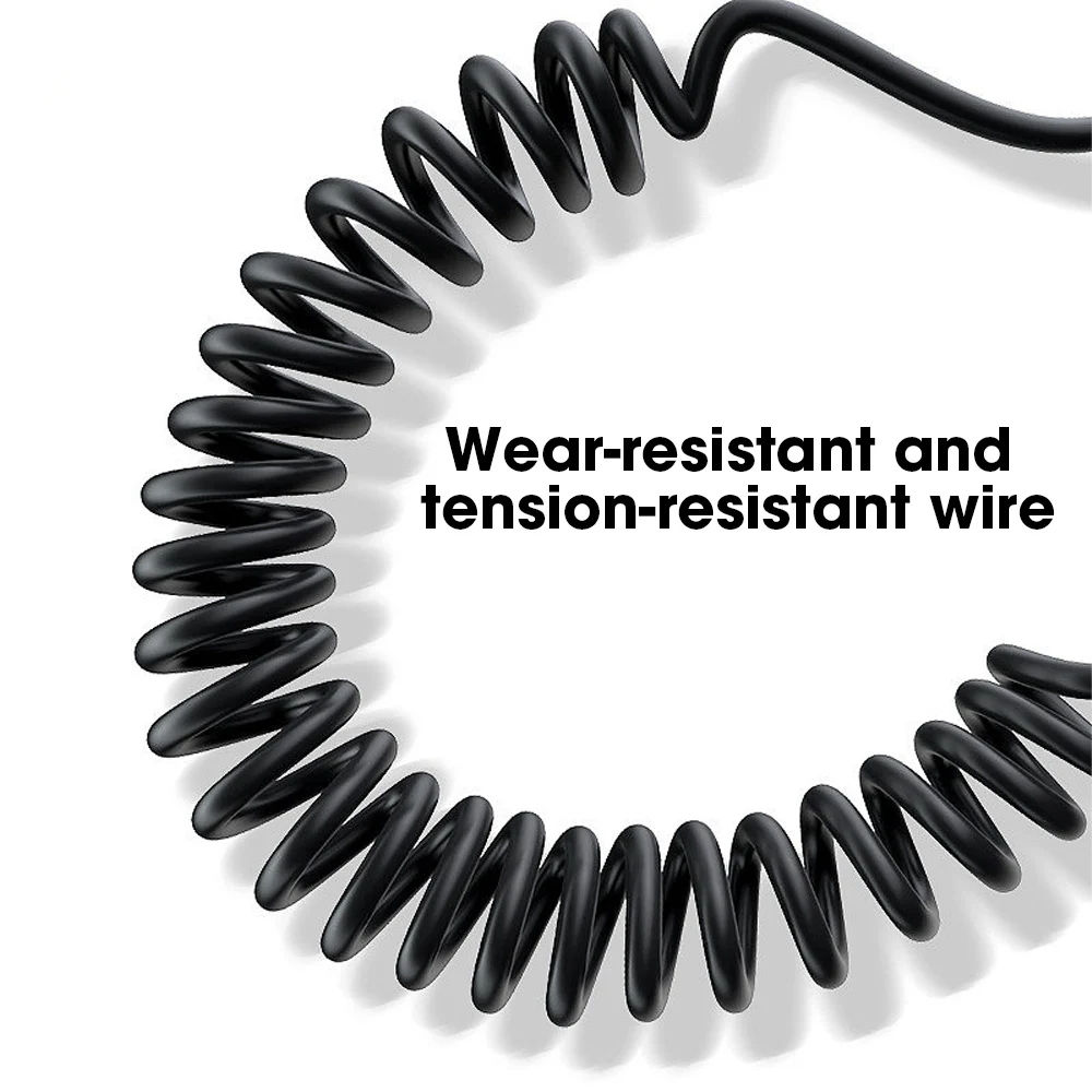 coiled USB C cable