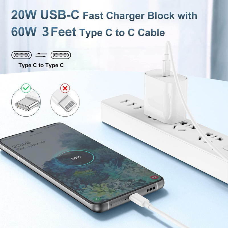 60W power delivery USB C cable