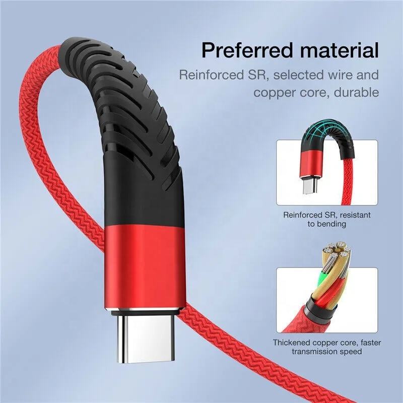 shielded woven net USB-C cable
