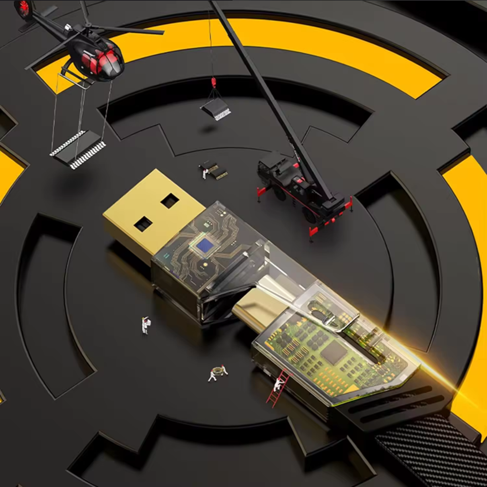 mecha yellow 4 in 1 charging cable