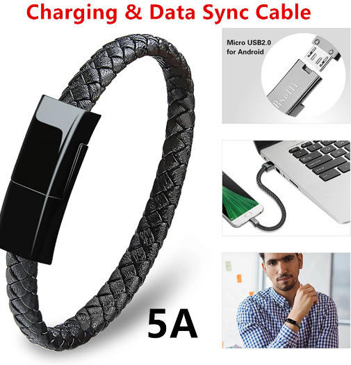 fashion wearable usb cord for travel