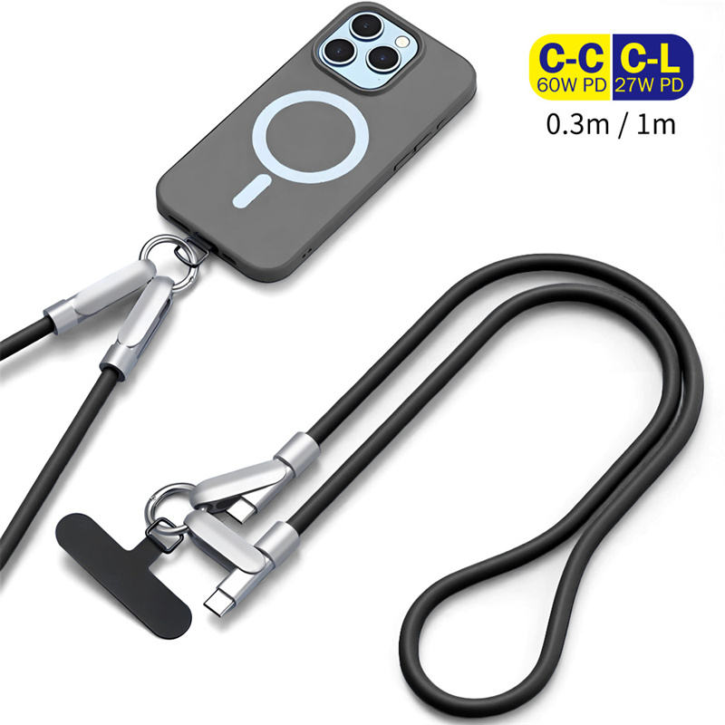 travel portable hands free phone strap charger