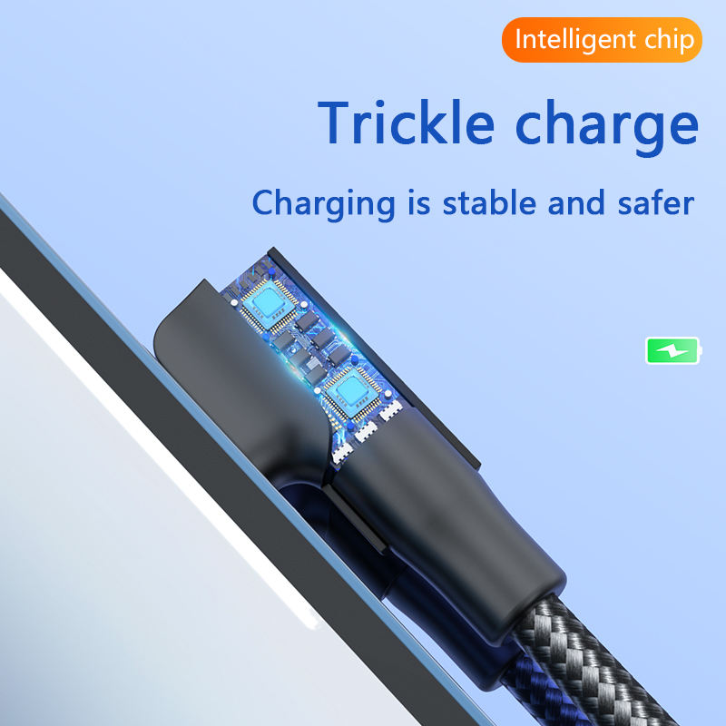 90 degree type c charging cable