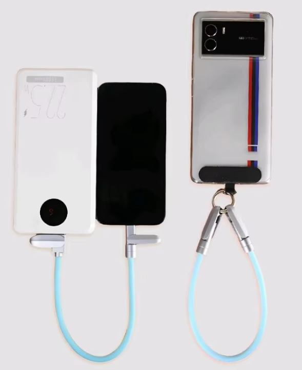 travel portable hands free phone strap charger