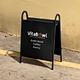 Independent Site Bestseller Aluminum Double-sided Durable Vertical Advertising Display Sign Floor-standing Indoor Shop Entrance