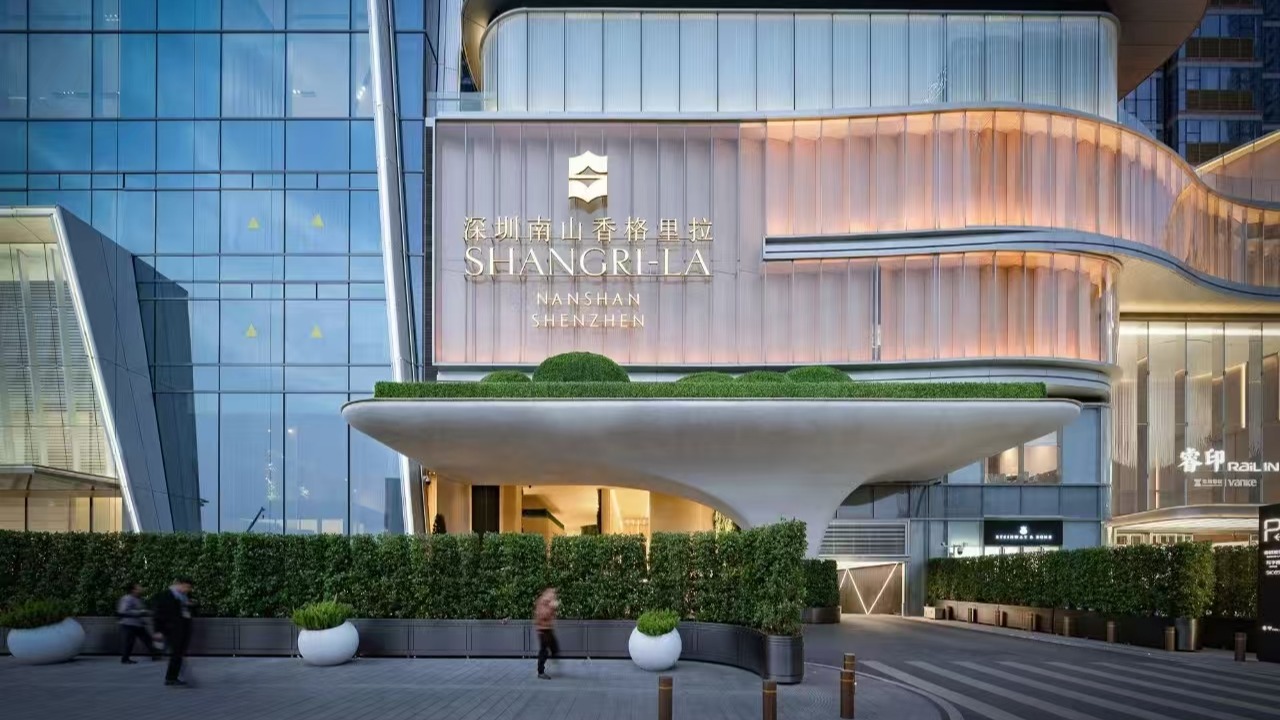 Shangri-La Shenzhen hotel wayfinding signage project with luxury directional and identification signage system
