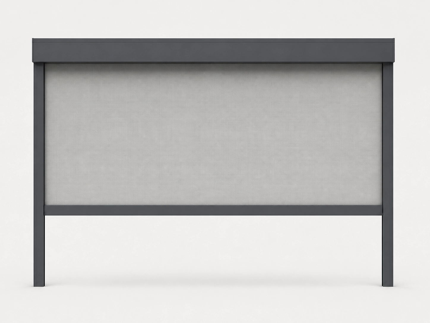 Front view of the TR85-100 extra-wide indoor windproof roller blind