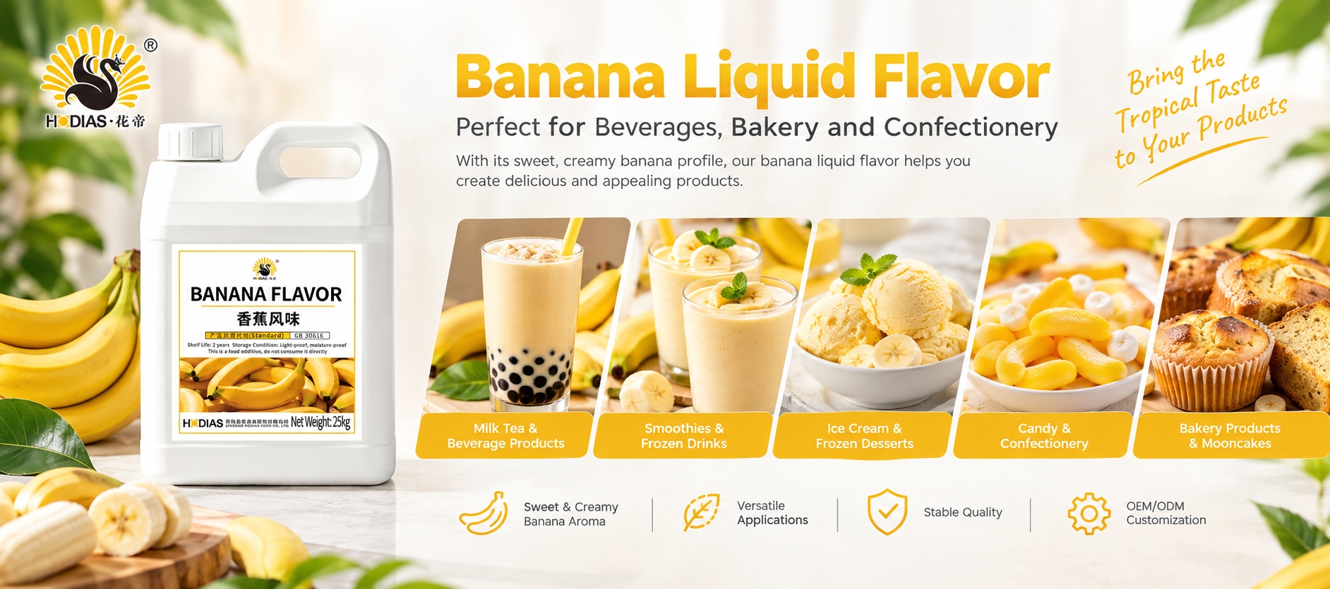 Product Application Demonstrations for Banana Flavoring