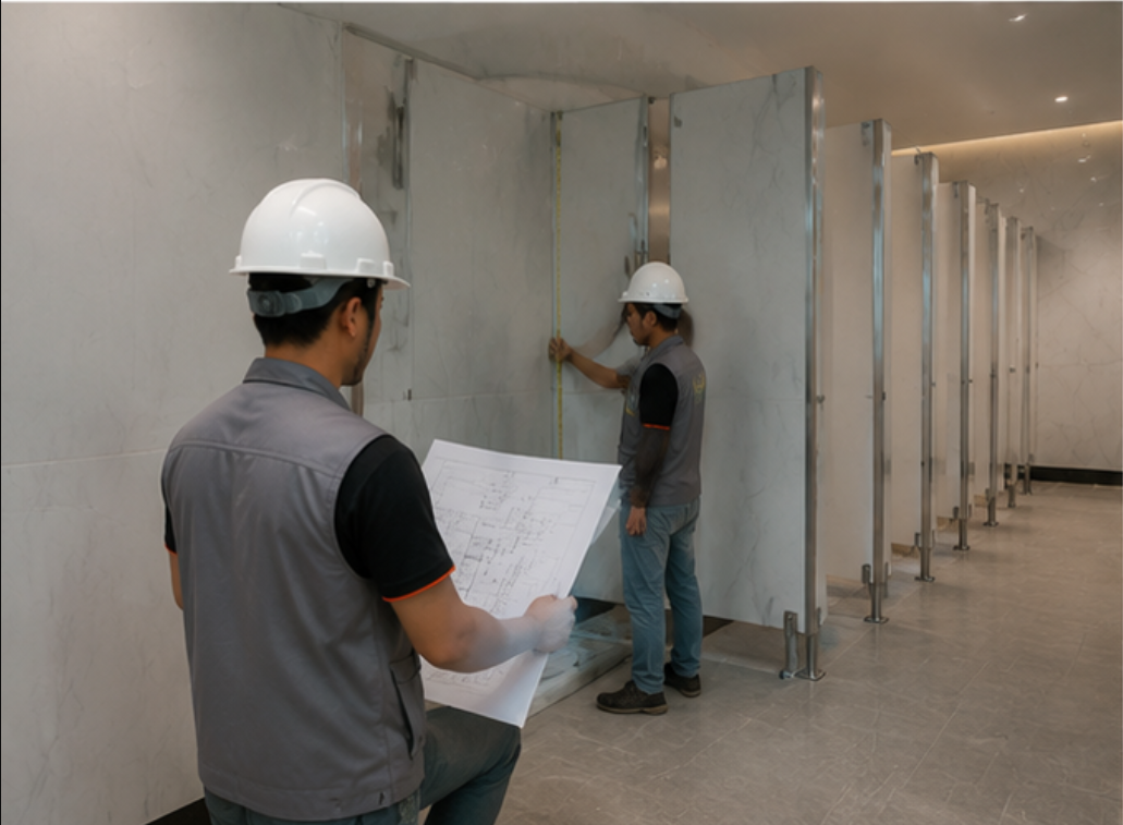 On-Site Construction ALT: On-site technical layout adjustment and CAD shop drawing alignment for Bangkok Riverside Convention & Business Center in Thailand