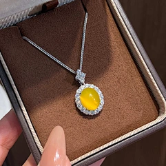Yellow Chalcedony Jewelry For Women