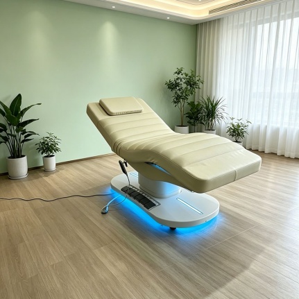 adjustable spa bed cosmetic exam bed gold base beauty bed