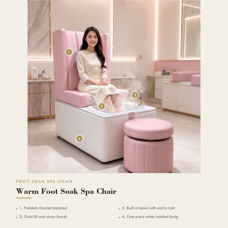foot spa chair steam pedicure chair pink pedicure chair