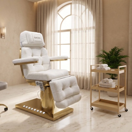 reclining treatment bed cosmetic salon bed lash tattoo bed