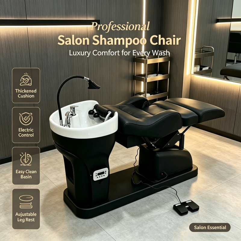 shampoo bed hair wash bed salon wash bed