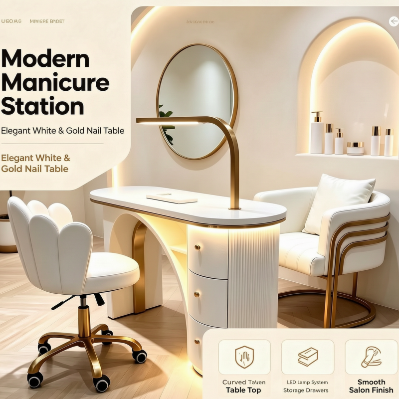manicure desk nail station manicure station