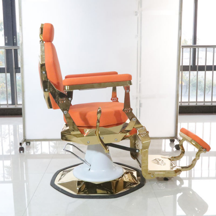 Hydraulic Barber Chair Vintage Barbershop Chair Reclining Shaving Chair