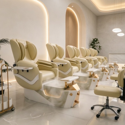 marble base pedicure chair reclining pedicure chair salon foot spa chair