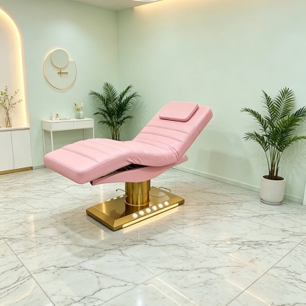 adjustable spa bed cosmetic exam bed gold base beauty bed