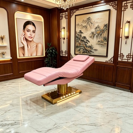 adjustable spa bed cosmetic exam bed gold base beauty bed