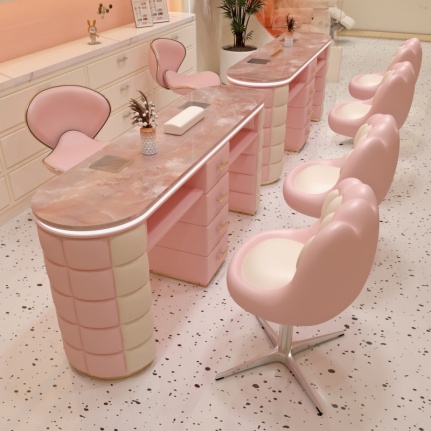 manicure station nail salon desk marble nail table