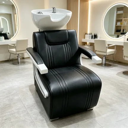 Salon Hair Washing Station Barber Shop Shampoo Unit Luxury Shampoo Bowl Chair