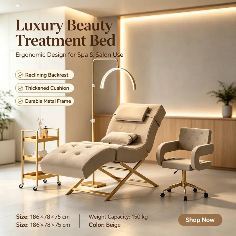 esthetician bed eyelash spa bed salon facial bed