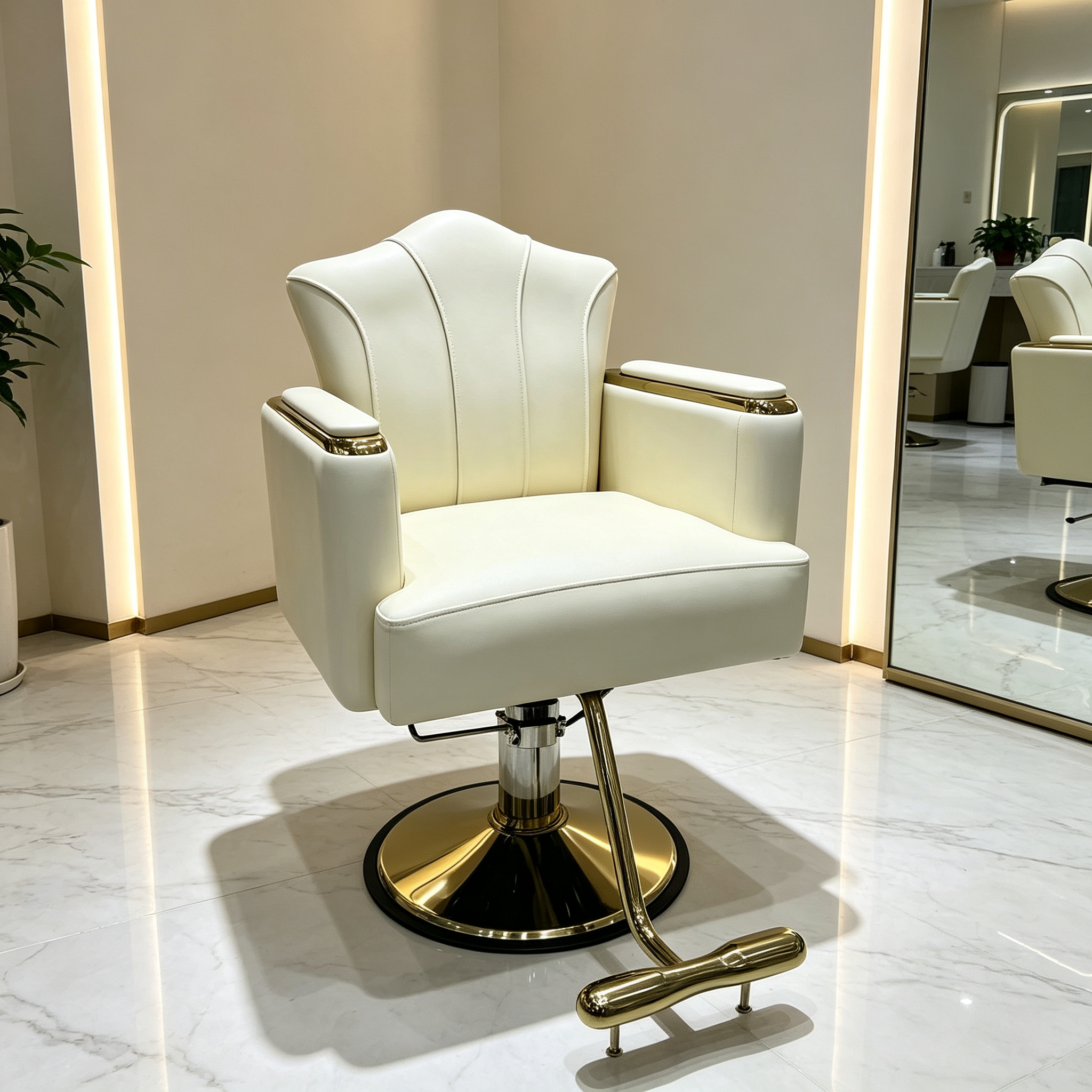 gold salon chair salon barber seat beauty hairdressing chair