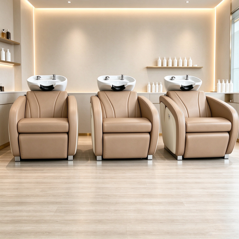 backwash chair shampoo bowl and chair two tone salon chair