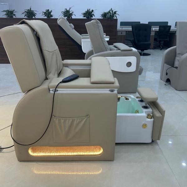 Reclining Pedicure Chair Foot Spa Massage Chair No Plumbing Pedicure Chair