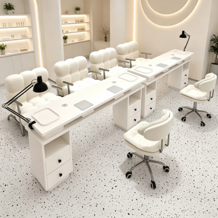 Nail Work Desk Salon Manicure Counter Nail Studio Furniture