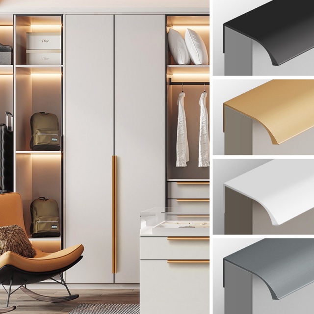 Edge-molding Concealed Handle