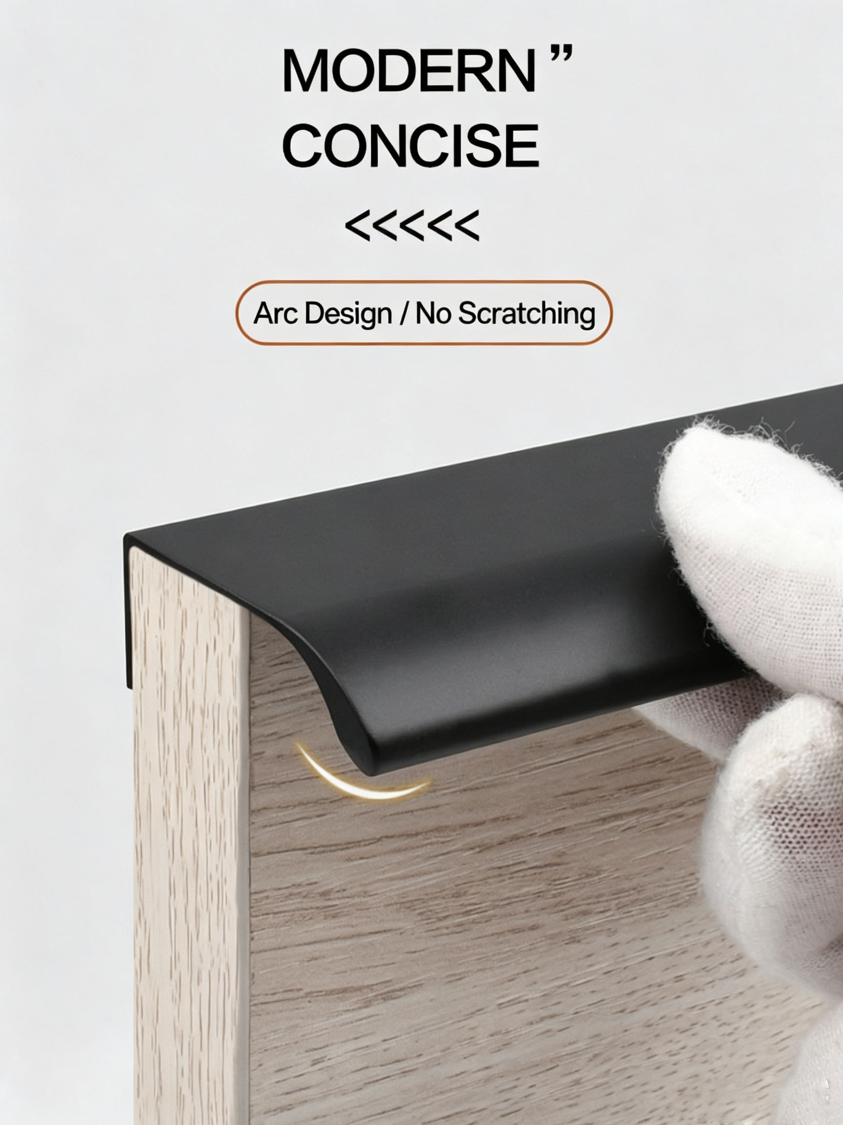 Invisible Minimalist Edge Banding Handle