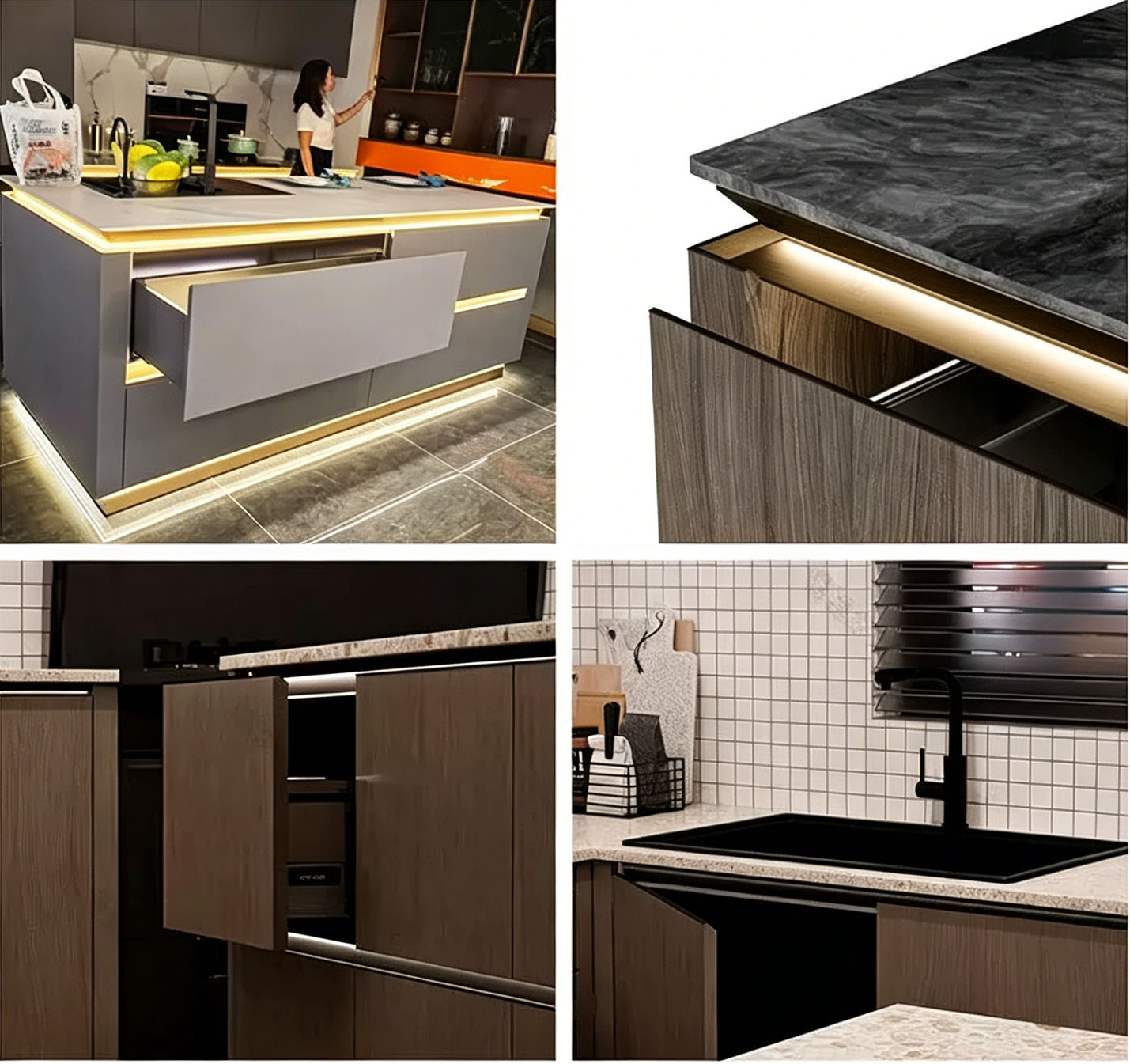 Island Countertop Without Handles
