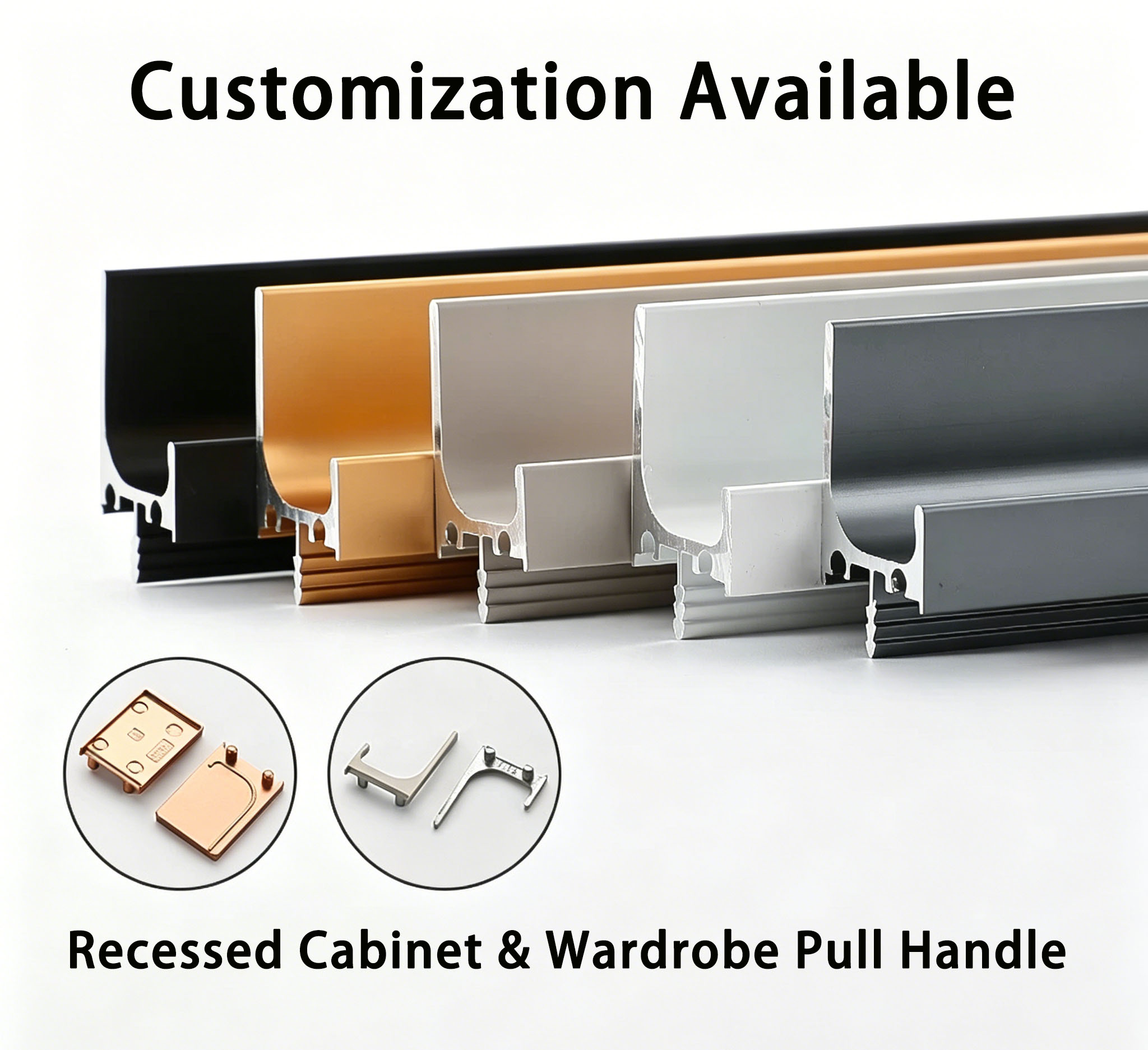 recessed pull handle